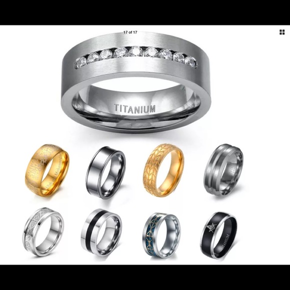 NWT stainless steel wedding band - Picture 3 of 3